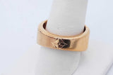 Louis Vuitton Monogram Gold Tone Signet Ring 16.3 Grams Size 10 Eb0726oxzde