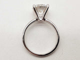 3.05 Carat Round Lab Grown Diamond 10k White Gold 4.1g Ring Size 7 Do1125rxzde