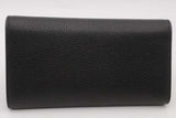 Salvatore Ferragamo Gancini Black Leather City Chain Wallet Eb1026orxsa