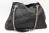 Gucci Black Pebbled Calfskin Soho Chain Shoulder Bag Eb0426wxzsa