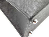 Hermes Mini Kelly Sellier Noir Black Epsom Palladium Crossbody Bag Do0925orxzxde