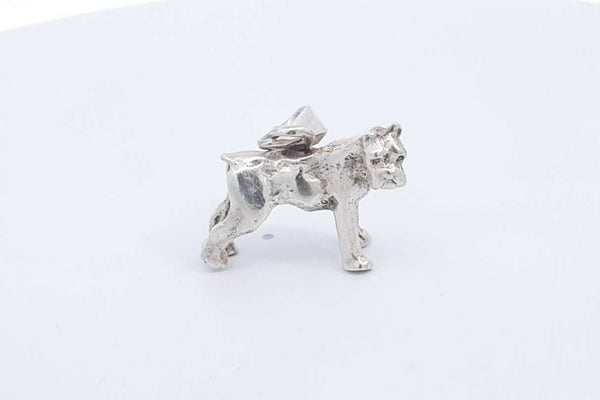 925 Sterling Silver Dog Pendant 9.5 Grams Eb1024rsa