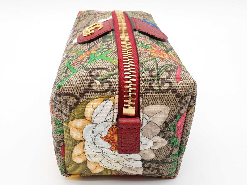 Gucci Ophidia Floral Gg Supreme Coated Canvas Cosmetic Case Do0725orxde
