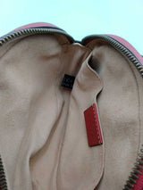 Gucci Gg Marmont Quilted Chevron Red Leather Belt Bag Size 85/34 Eb0926wxzsa