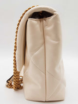 Tory Burch Kira Diamond Quilt Warm White Leather Shoulder Bag Do1225pxzde