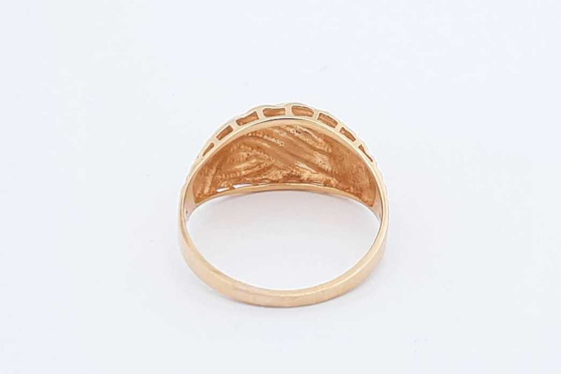 18k Yellow Gold Ring 3 Grams Size 9 Eb1124llxdu