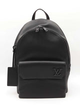 Louis Vuitton Aerogram Takeoff Backpack In Black Grained Leather Fw0726crxdu