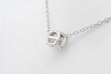 1.37ctw Diamond Pendant Necklace 14k White Gold 2.2 Grams 16 Inch Eb1125wcrxsa