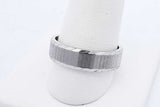 14k White Gold Wedding Band 6.6 Grams Size 10 Eb0426orxde