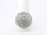 1.32 Cttw Diamond & 14k Yellow Gold Cluster Ring 14.4 Gram Size 9.5 Fw0926lorzdu