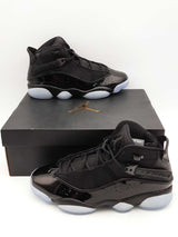 Nike Air Jordan 6 Rings 'Black Ice' Sneakers Size 10 322992-011 Eb0726ixsa