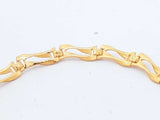 24k Yellow Gold Link Bracelet 13.6 Grams 7 Inch Eb0924srxsa