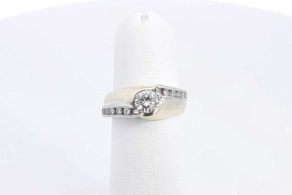 Round Center Diamond 0.50ctw Ring In 14k Yellow Gold 5.2g Size 5 Eb0624ixzsa