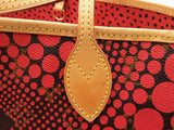 Louis Vuitton X Yayoi Kusama Limited Edition Neverfull Mm In Rouge Monogram Waves Coated Canvas Fw0726irxdu