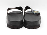 Gucci Ghost Slides In Star Print Black Rubber Size 12 Fw0926ixdu