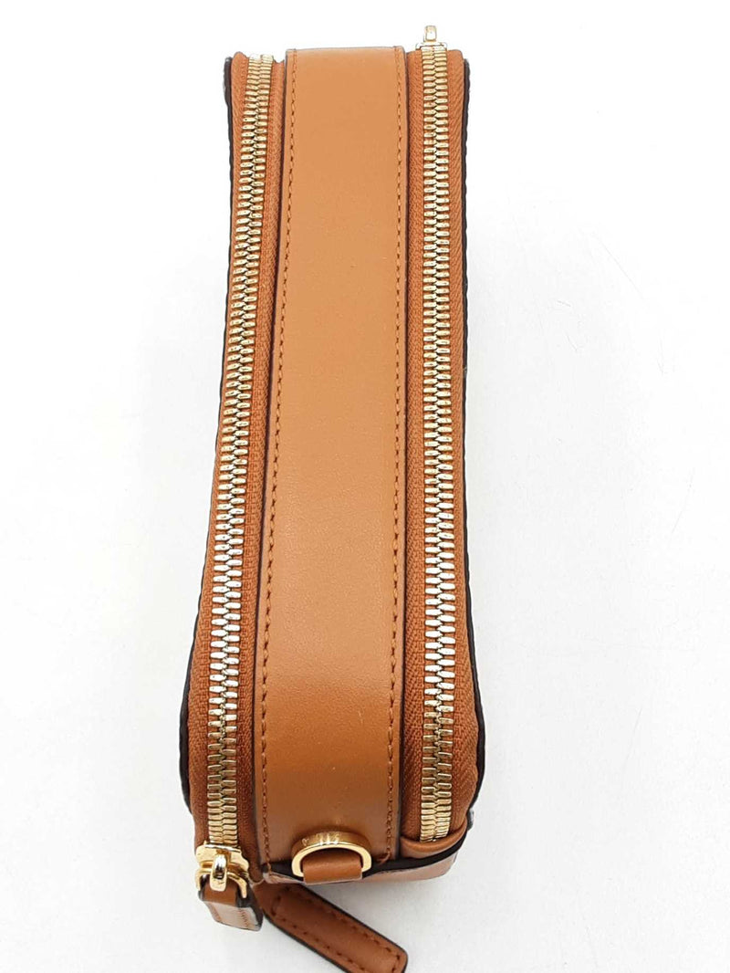 Mcm Cognac Visetos Camera Crossbody Bag Eb1125loxdu