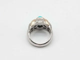 0.20 Dwt Diamond 12 Grams White Gold 14k Size 7 Jg0625rszmia