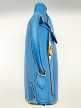 Hermes Kelly 35 Bleu Zanzibar Blue Gris Pearl Gray Togo Gold Crossbody Do0724exzxde