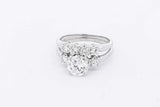 2.34cttw Diamond Ring In 14k White Gold 5.1 Grams Size 7.5 Eb1225oxxzsa