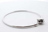 Pandora .925 Silver Snowflake Clasp Bangle Bracelet Lh1025wxde