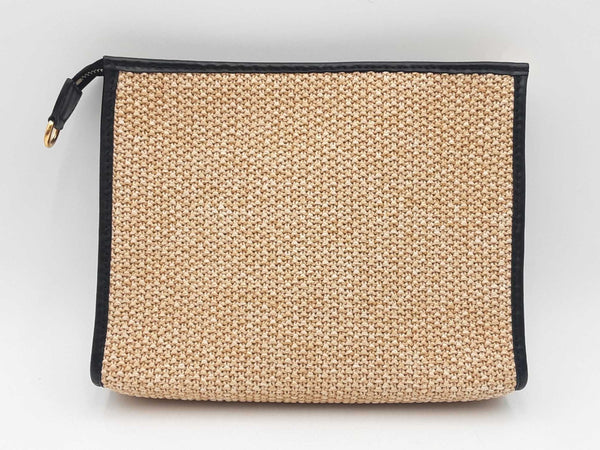 Louis Vuitton Raffia Calfskin Monogram Giant Pouch Sd0825lzxzsa