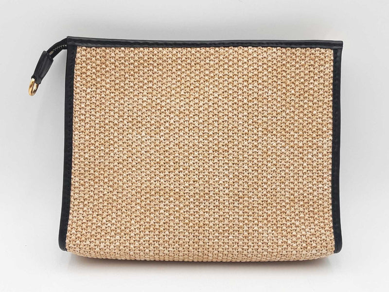 Louis Vuitton Raffia Calfskin Monogram Giant Pouch Sd0825lzxzsa