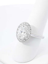 4.47 Cttw Lab Created Diamond & 18k Gold Engagement Ring & Cert 6 Grams Size 7 Fw0526rxzxdu