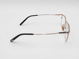 Tom Ford Black & Gold-tone Titanium Alloy Rectangular Eyeglasses Fw0825crdu