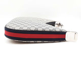 Gucci Attaché Shoulder Bag In Beige & Navy Gg Supreme Coated Canvas Fw0626erzdu