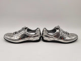 Gucci Guccisima Silver Leather Low Top Sneakers Size 36 Fw1024crsa