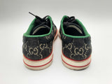 Gucci 606110 Tennis 1977 Gg Black Denim Low Top Trainers Size 39+ Do0724lrxde