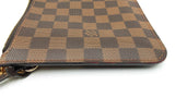 Louis Vuitton Neverfull Pochette In Damier Ebene Coated Canvas Fw0925wirdu