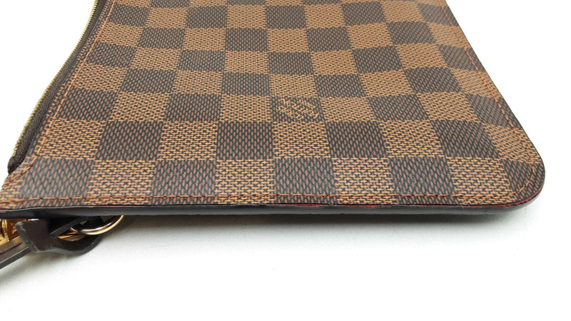 Louis Vuitton Neverfull Pochette In Damier Ebene Coated Canvas Fw0925wirdu