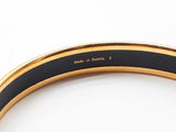 Hermes Perfume Bottle Painted Enamel Gold Plated Bangle Bracelet Do1123exzde