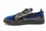 Giuseppe Zanotti Blue Velvet Sneakers Size 47 Eb0726lxzsa