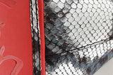 Christian Louboutin Metallic Python Embossed Leather Cabarock Tote Eb0326prxdu