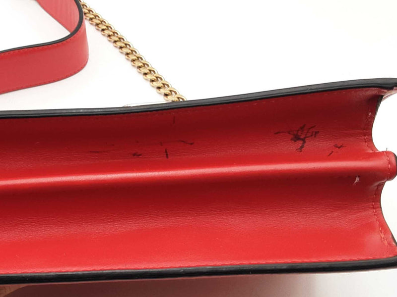 Christian Louboutin Elias Red Leather Shoulder Bag Eb0924pxzsa