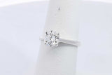 Approx. 1.05ctw Lab Grown Diamond Ring In 14k White Gold 2.5g Size 6 Eb1124possa