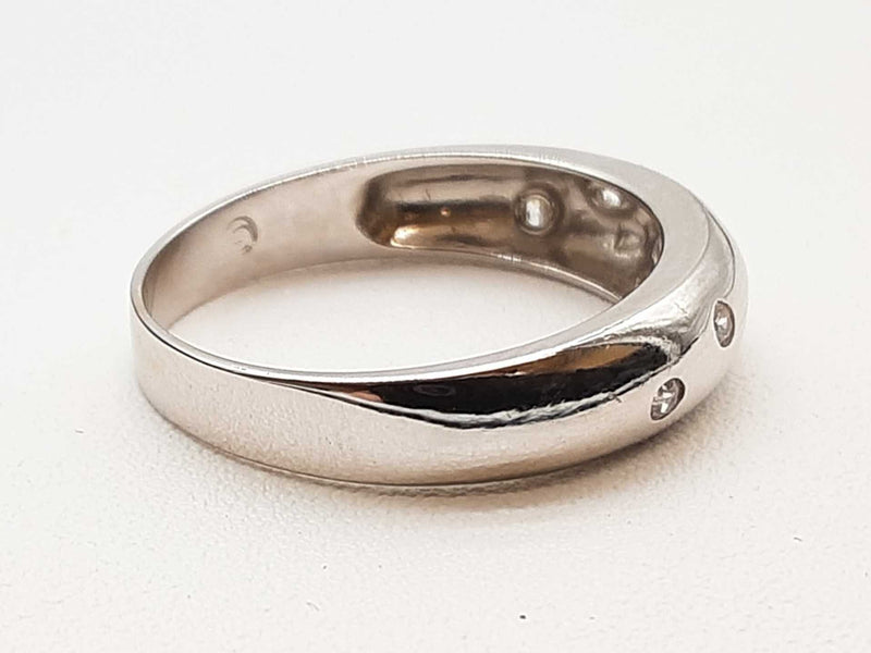 Diamonds 14k White Gold 2.2g Ring Size 6 Do0425llxde