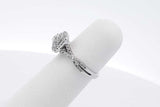 0.78cttw Diamond Ring In 10k White Gold 2.5 Grams Size 4 Eb0726oxzsa
