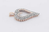 0.74cttw Diamond Heart Pendant In 10k Yellow Gold 2.5 Grams Eb1225lorsa