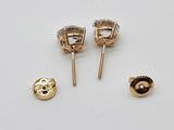 3.02 Cttw Lab Grown Diamonds 14k Yg 1.5g Screw Back Stud Earrings Do0726rrxde