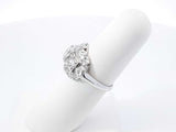 1.33 Cttw Diamond & 14k White Gold Art Deco Style Ring 4.3g Size 6 Fw0826loxzdu