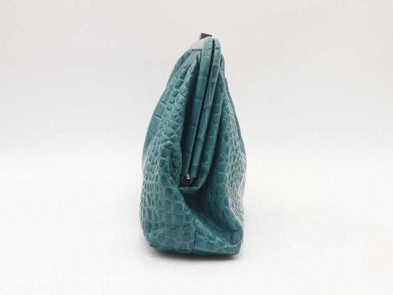 Balenciaga Cloud Clutch Croc Print Leather Crossbody Sd0625wzxsa