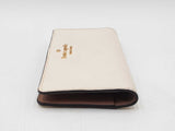 Kate Spade Madison Large Slim Wallet In Meringue Saffiano Leather Fw0625lxdu