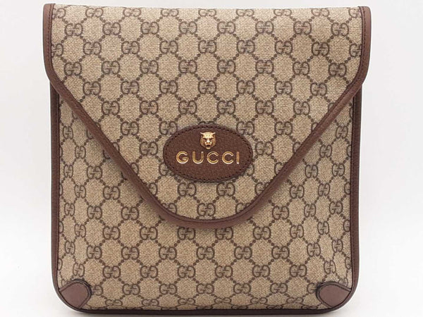 Gucci Neo Vintage Gg Messenger Bag Brown Aa0725izxsa