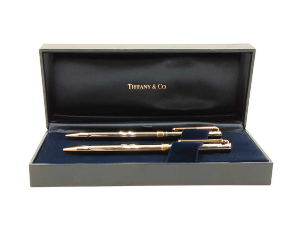 Tiffany & Co. T Clip Ballpoint Pen & Mechanical Pencil Set Fw1025crdu