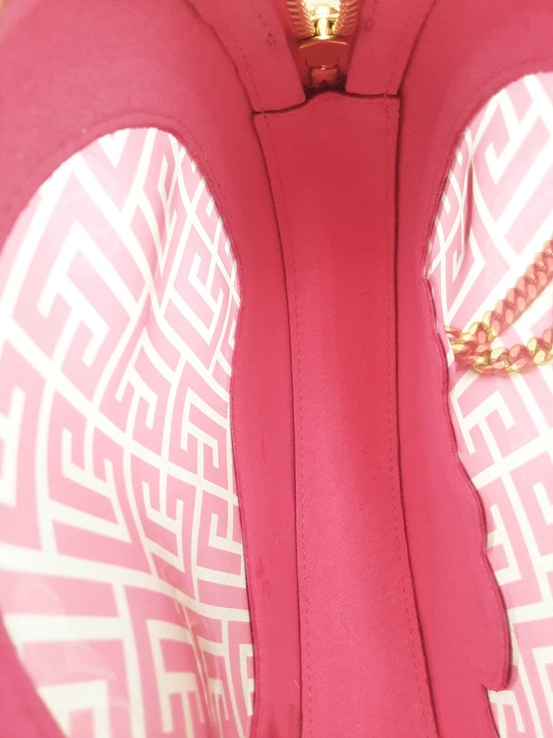 Balmain Barbie Translucent Pink Disco Round Crossbody Eb0425lxxzsa