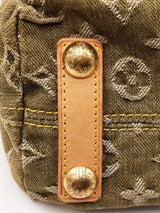 Louis Vuitton Baggy Pm Shoulder Bag In Lichen Green Denim Fw0526lxzxdu