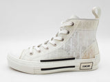Christian Dior B23 High Top White & Transparent Oblique Sneakers Size 7.5 Fw0526lrzdu